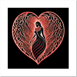 Woman Art Heart Lakshmi Posters and Art